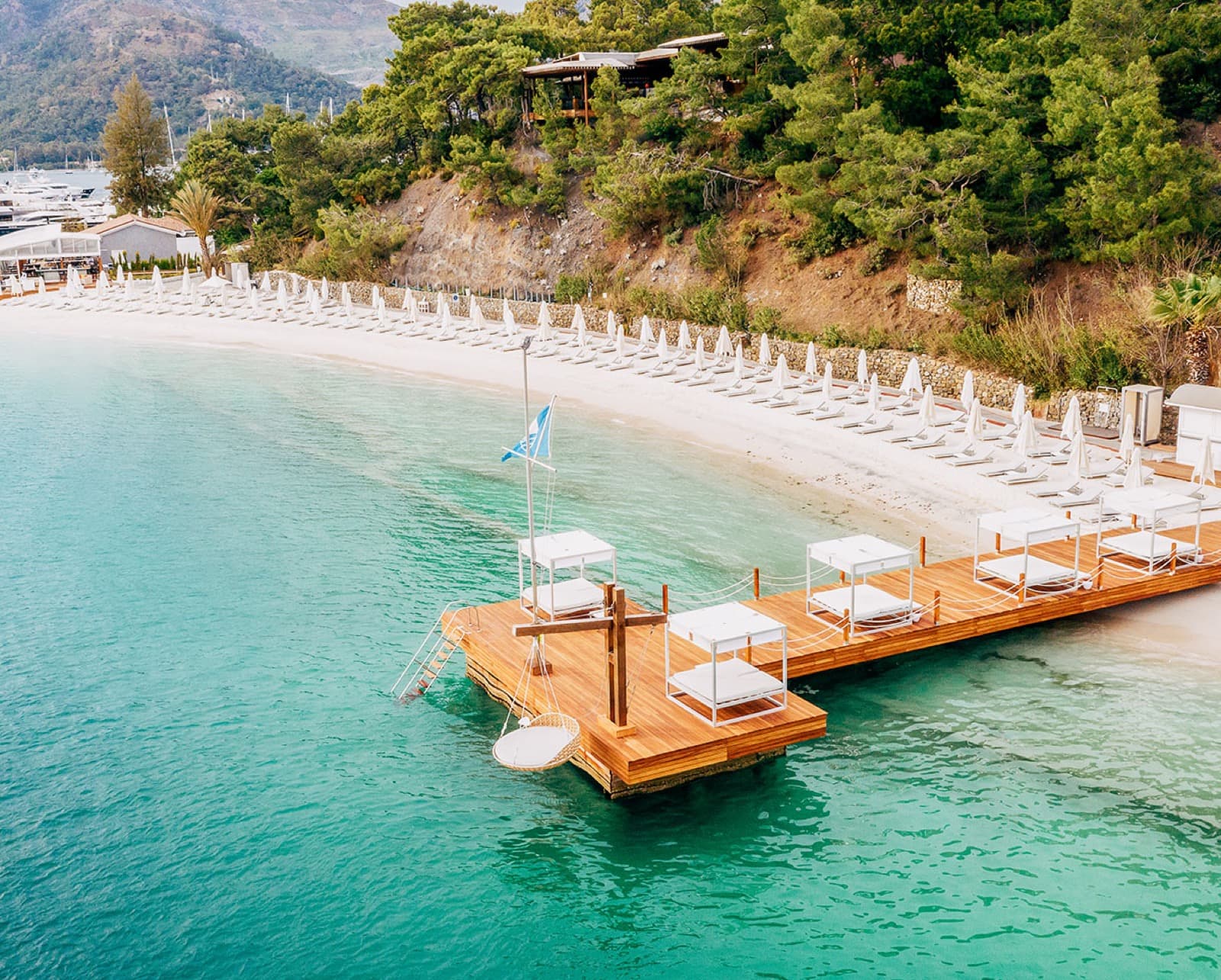 D Resort Göcek marina ve tesis görünümü